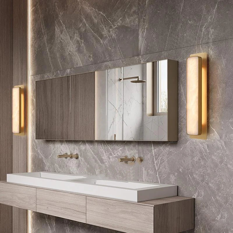 Elegant Montreux AlabasterMarble Wall Lamp with LED