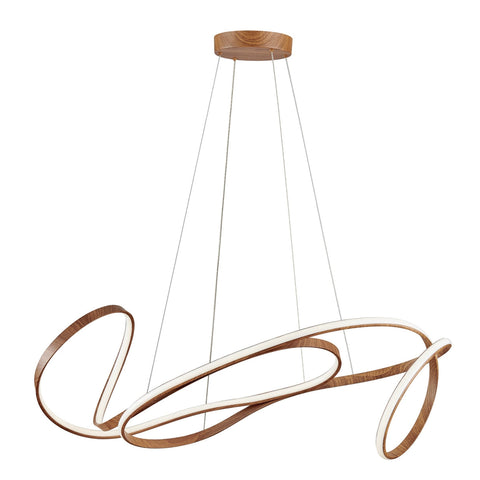 Moscow LED Chandelier // Light Wood