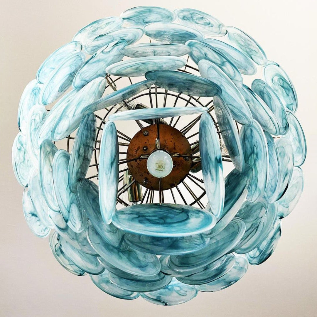 Murano Chandelier 57 Blue