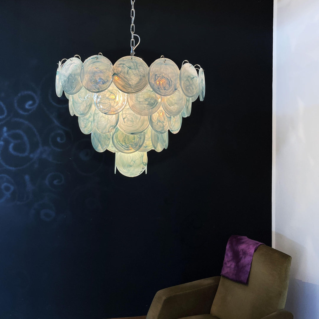 Murano Chandelier 57 Blue