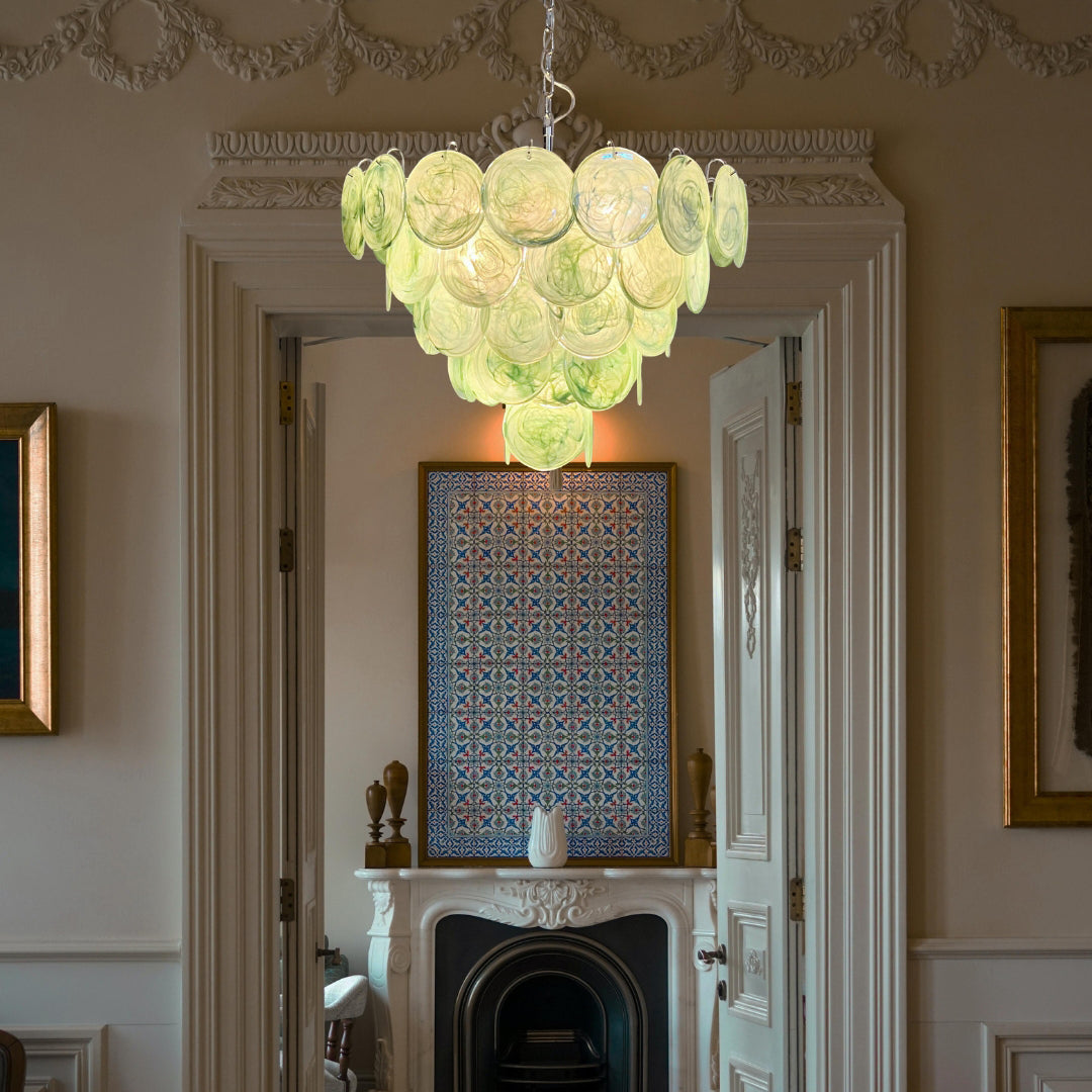 Murano Chandelier 57 Green