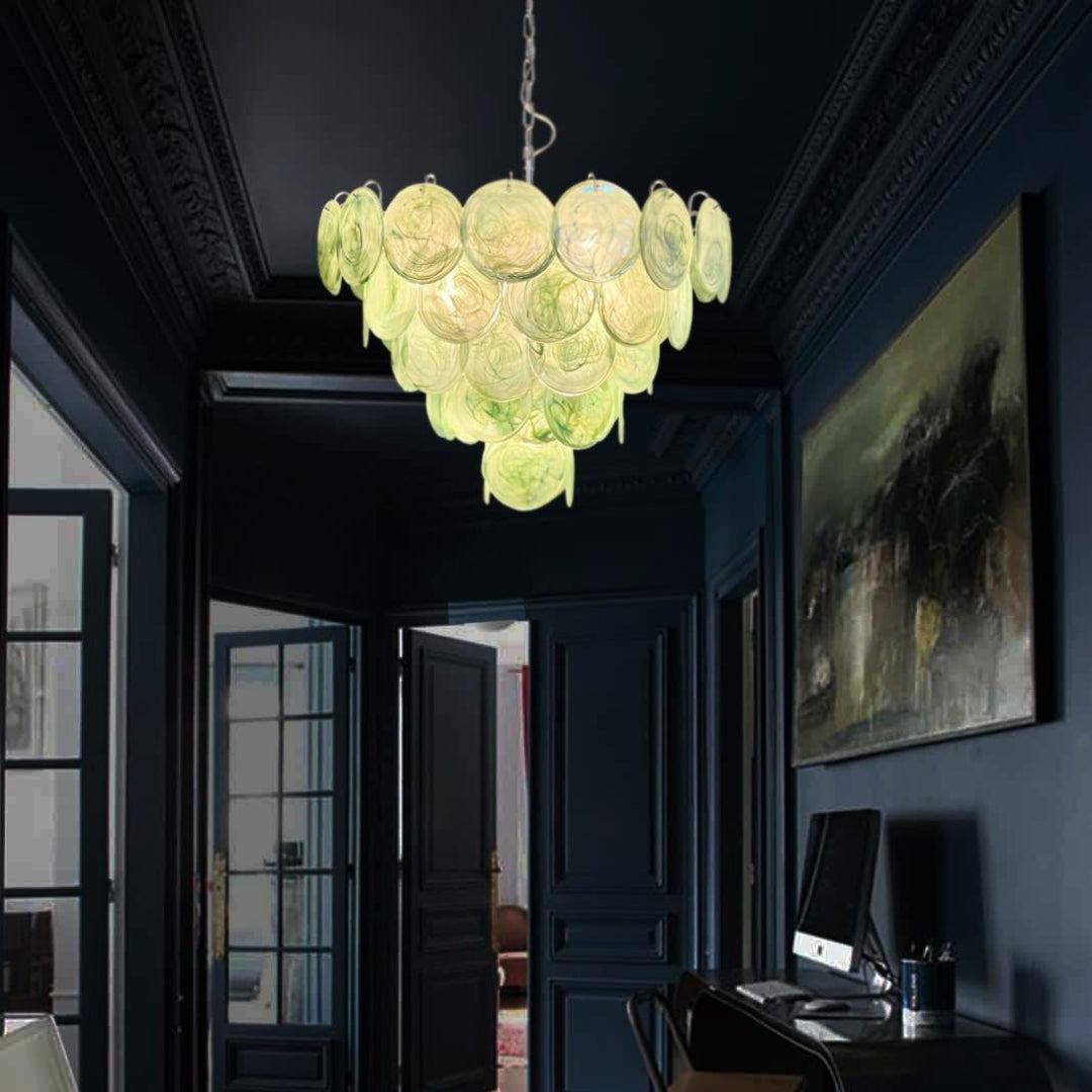 Murano Chandelier 57 Green