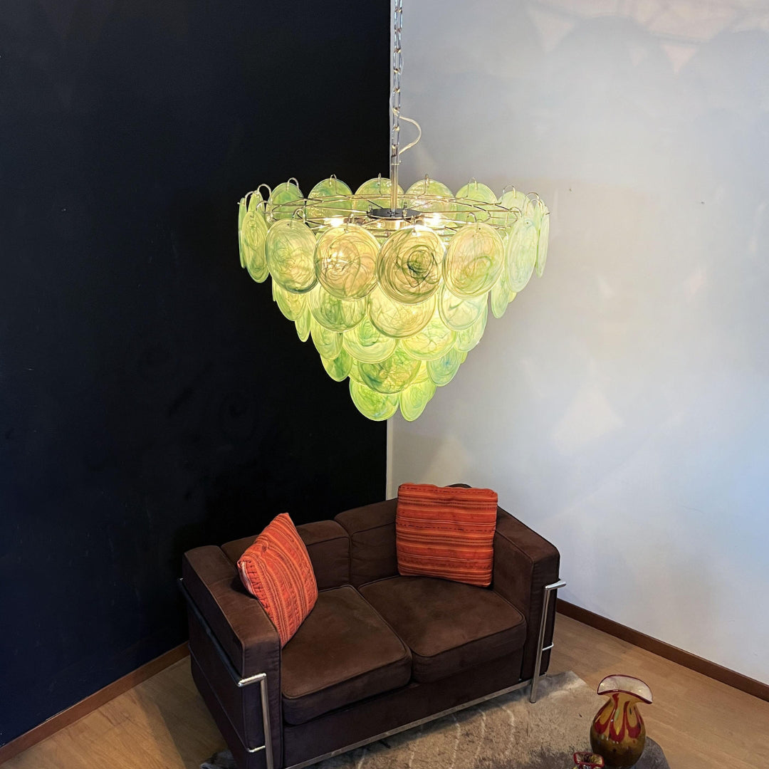 Murano Chandelier 57 Green