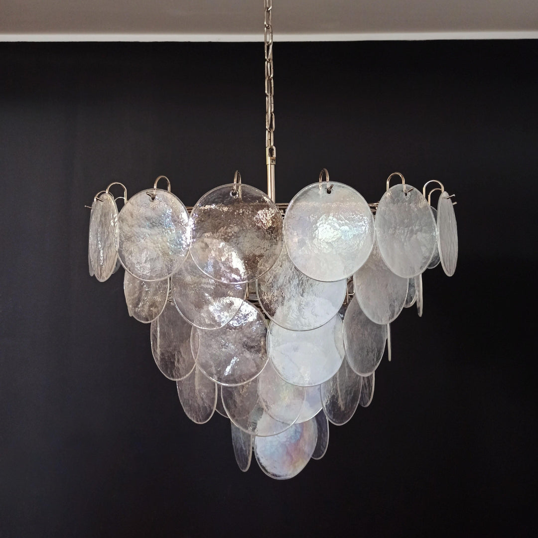 Murano Chandelier 57 Iridescent Glass