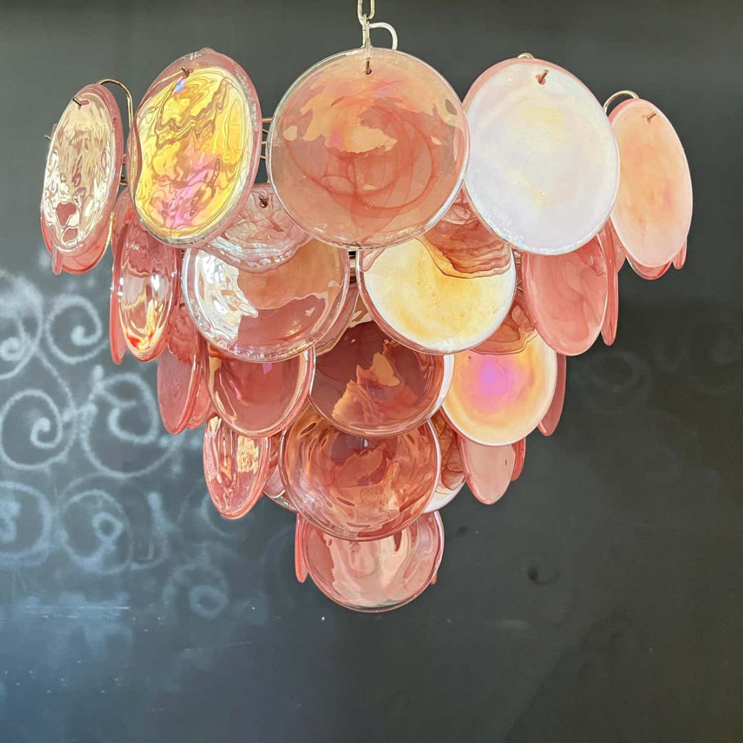 Murano Chandelier 57 Pink