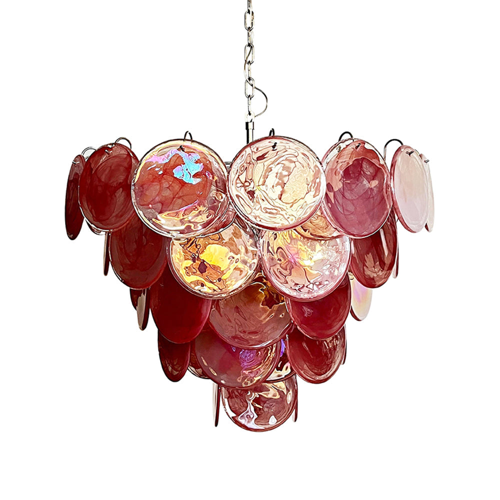 Murano Chandelier 57 Pink