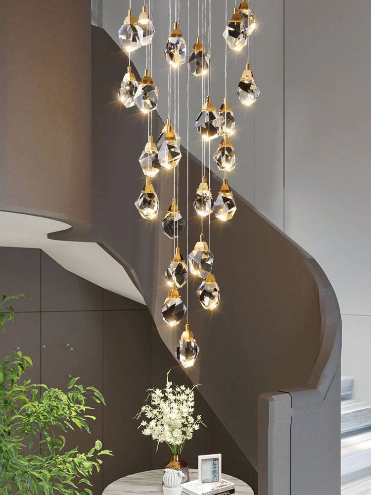 Eve Crystal Staircase Chandelier