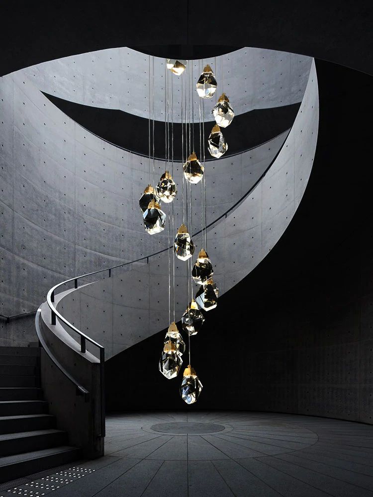 Eve Crystal Staircase Chandelier