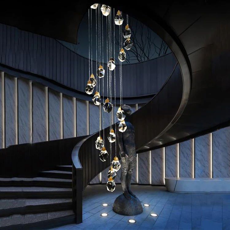 Eve Crystal Staircase Chandelier