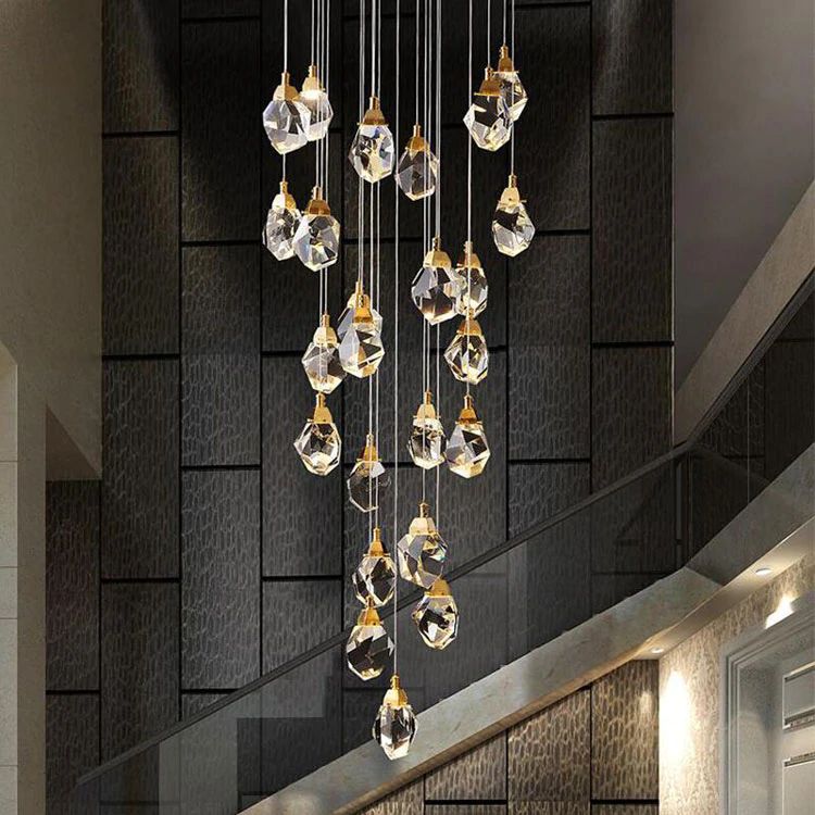 Eve Crystal Staircase Chandelier