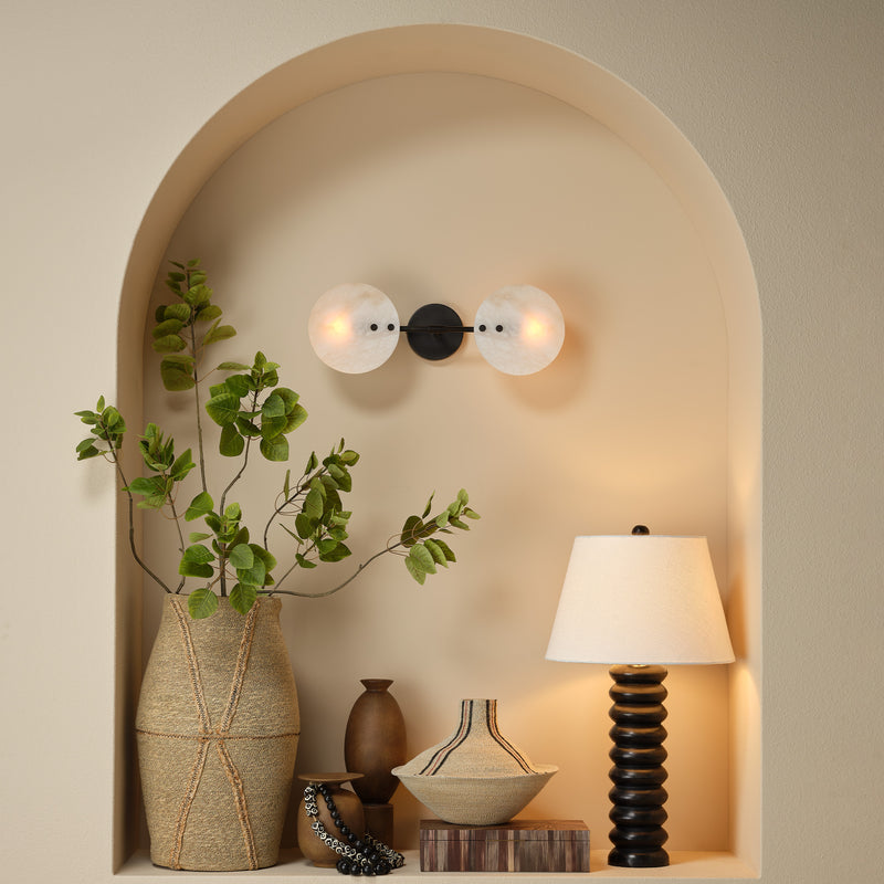 Alabaster Oracle Wall Sconce