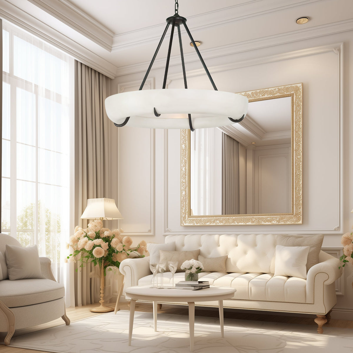 Orion Alabaster Chandelier - Vakkerlight