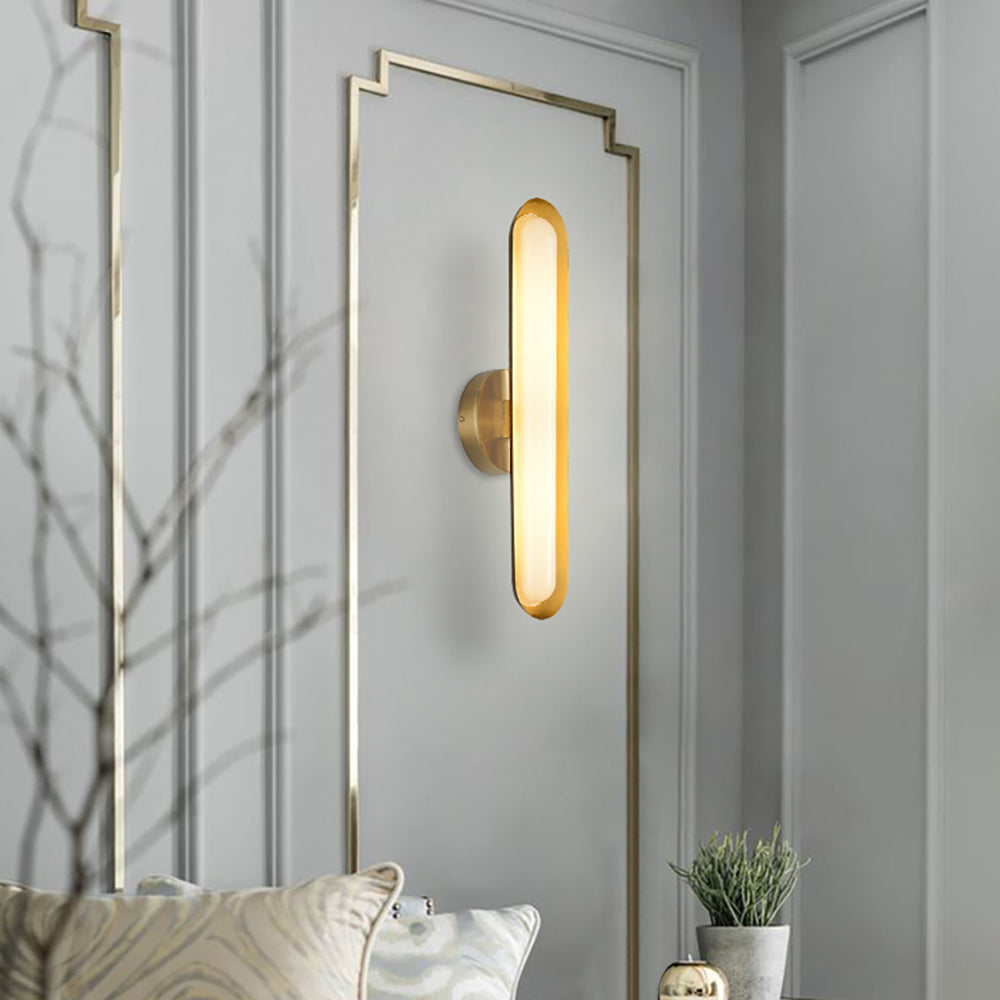 Oval Modern Metal Wall Light