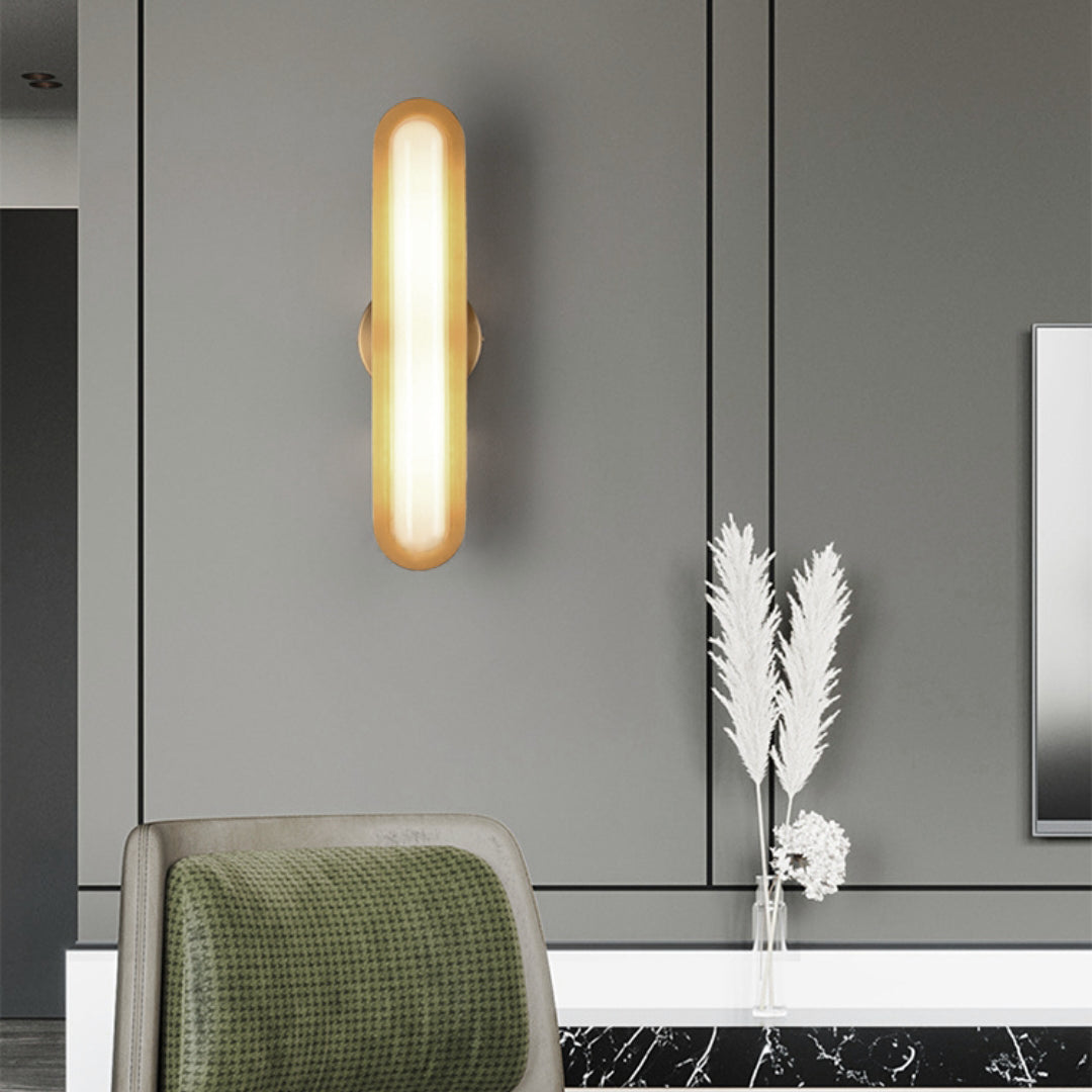 Oval Modern Metal Wall Light