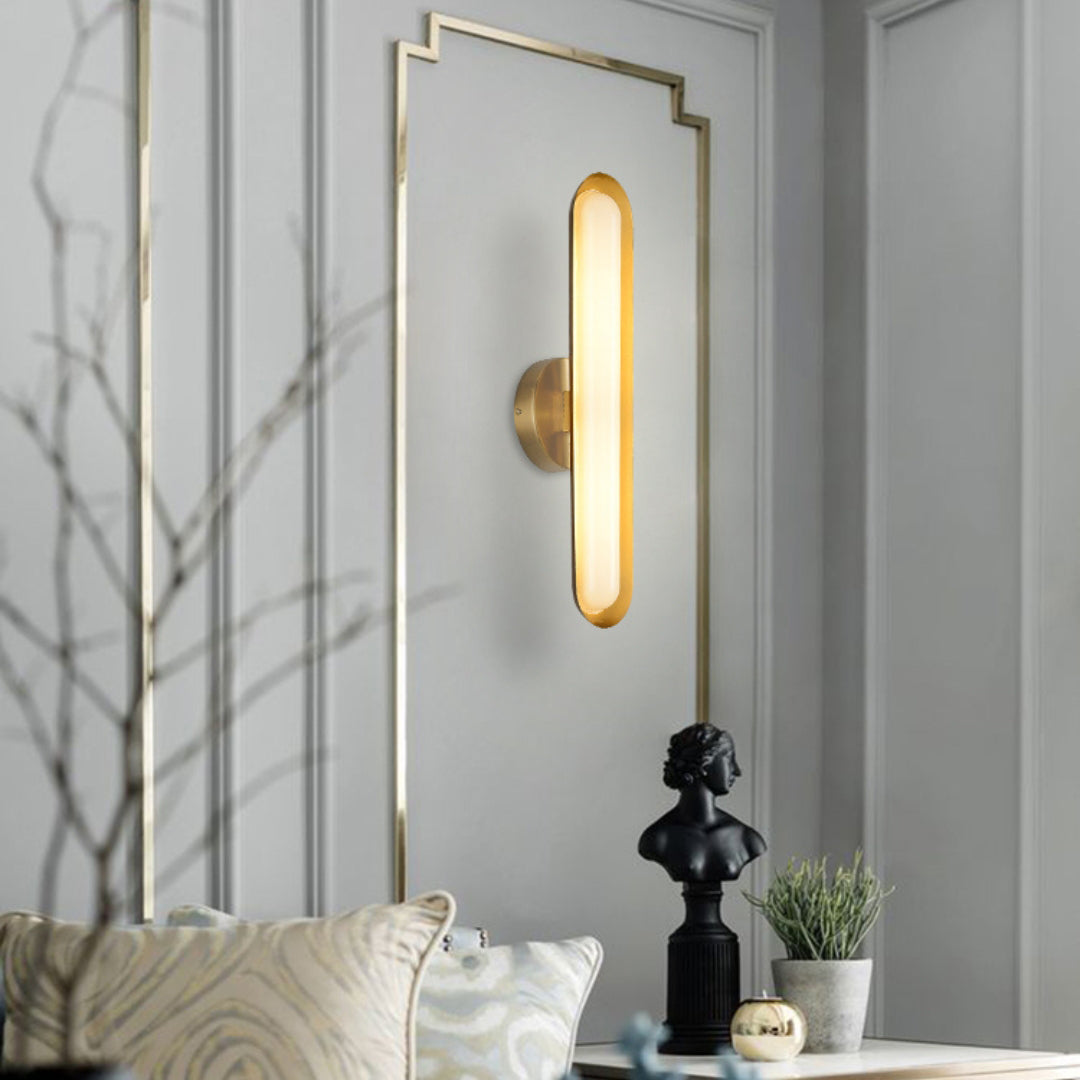 Oval Modern Metal Wall Light