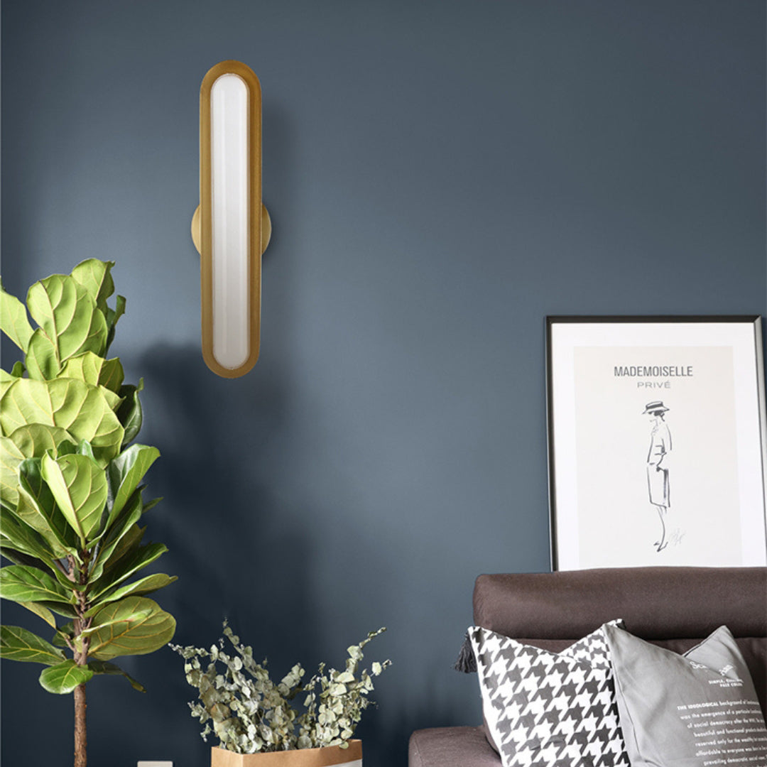 Oval Modern Metal Wall Light