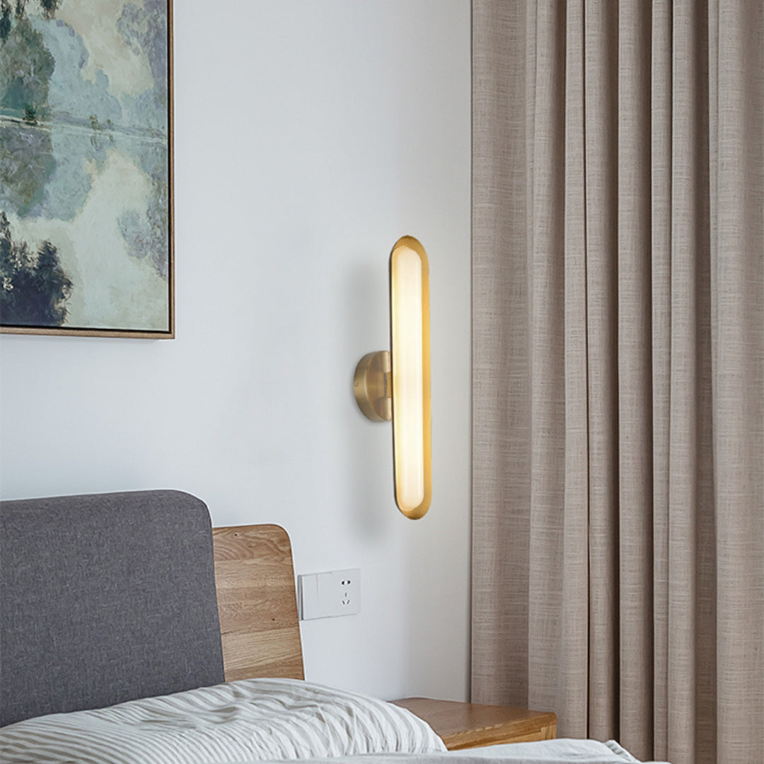 Oval Modern Metal Wall Light