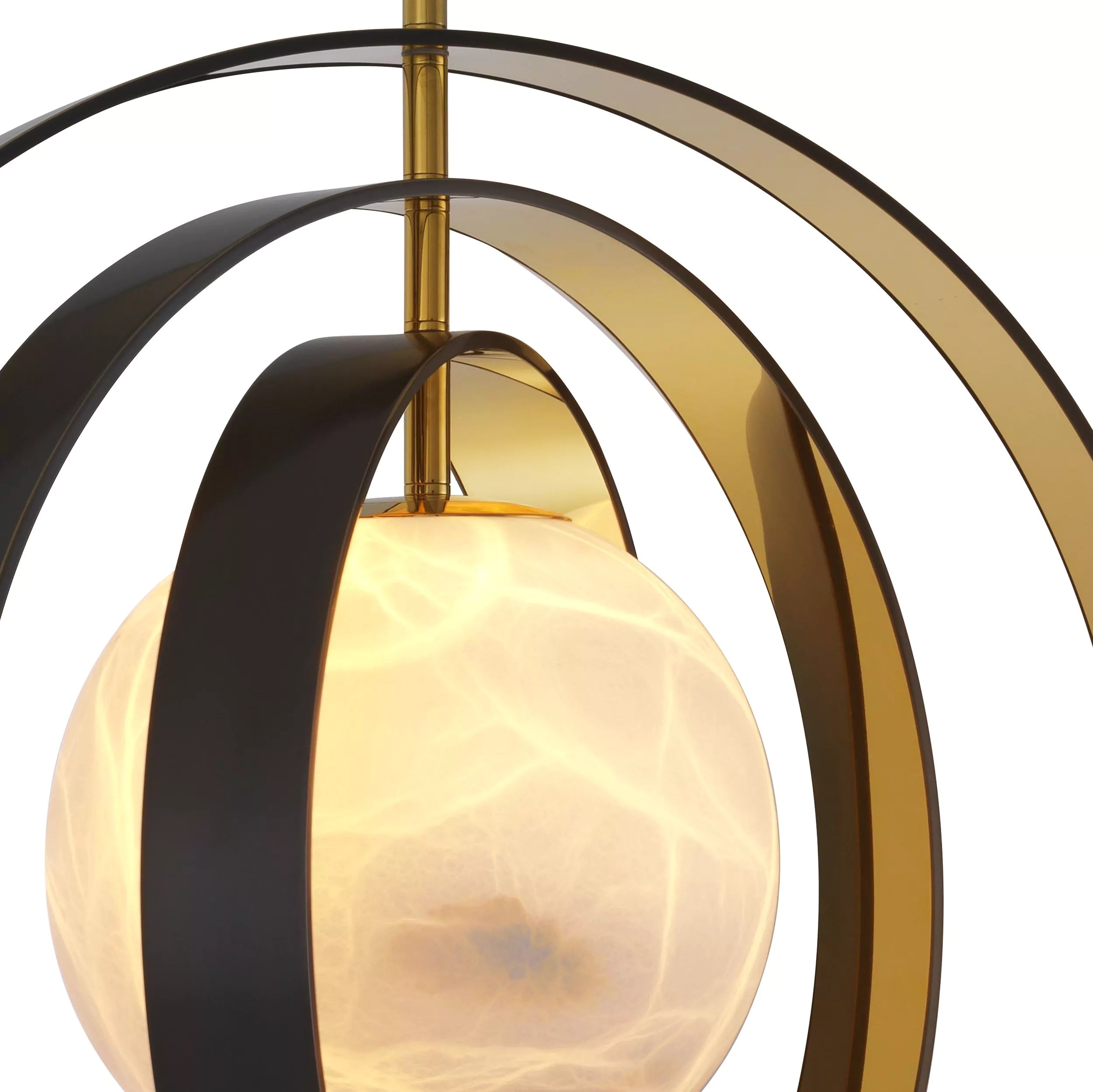 Pearl Modern Chandelier - (Bronze Highlight Finish | Gold Finish | Alabaster)