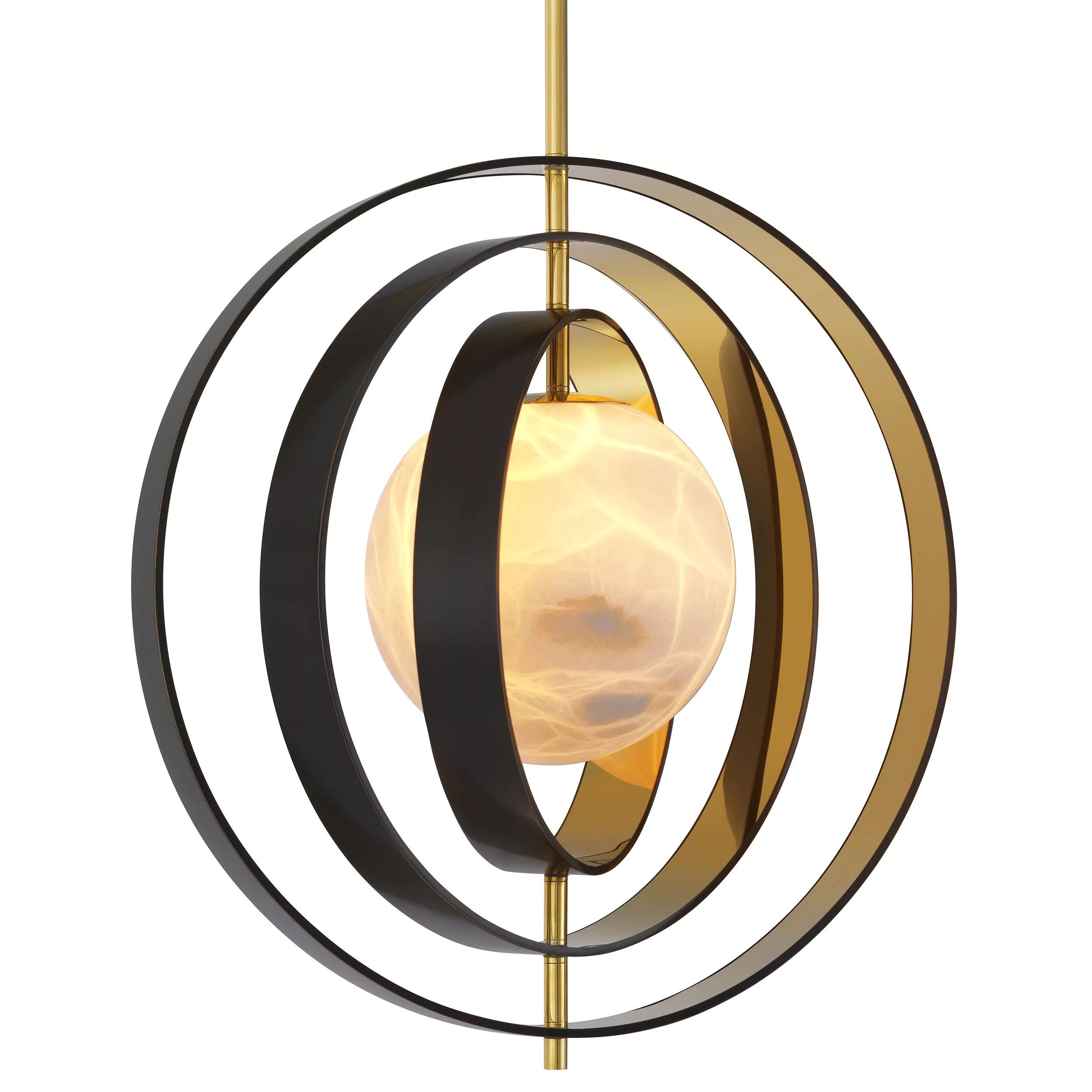 Pearl Modern Chandelier - (Bronze Highlight Finish | Gold Finish | Alabaster)