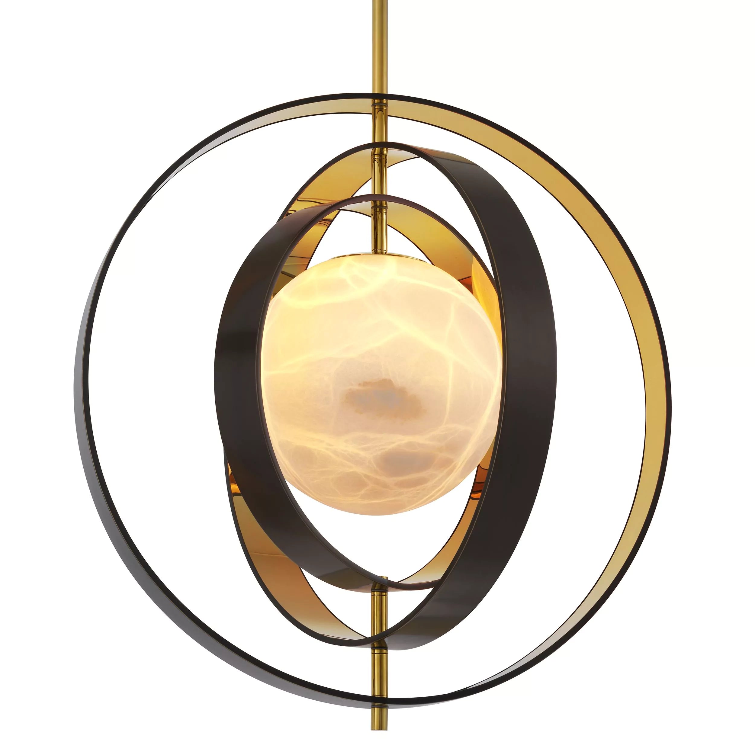 Pearl Modern Chandelier - (Bronze Highlight Finish | Gold Finish | Alabaster)