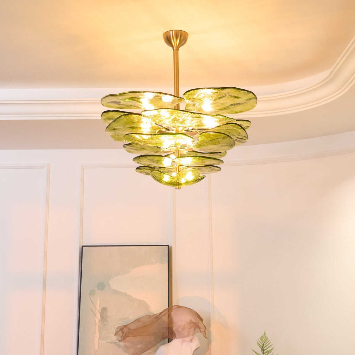 Petal Layered Murano Glass Chandelier