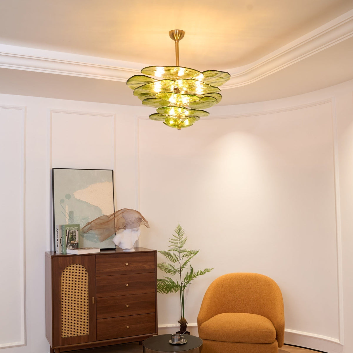 Petal Layered Murano Glass Chandelier