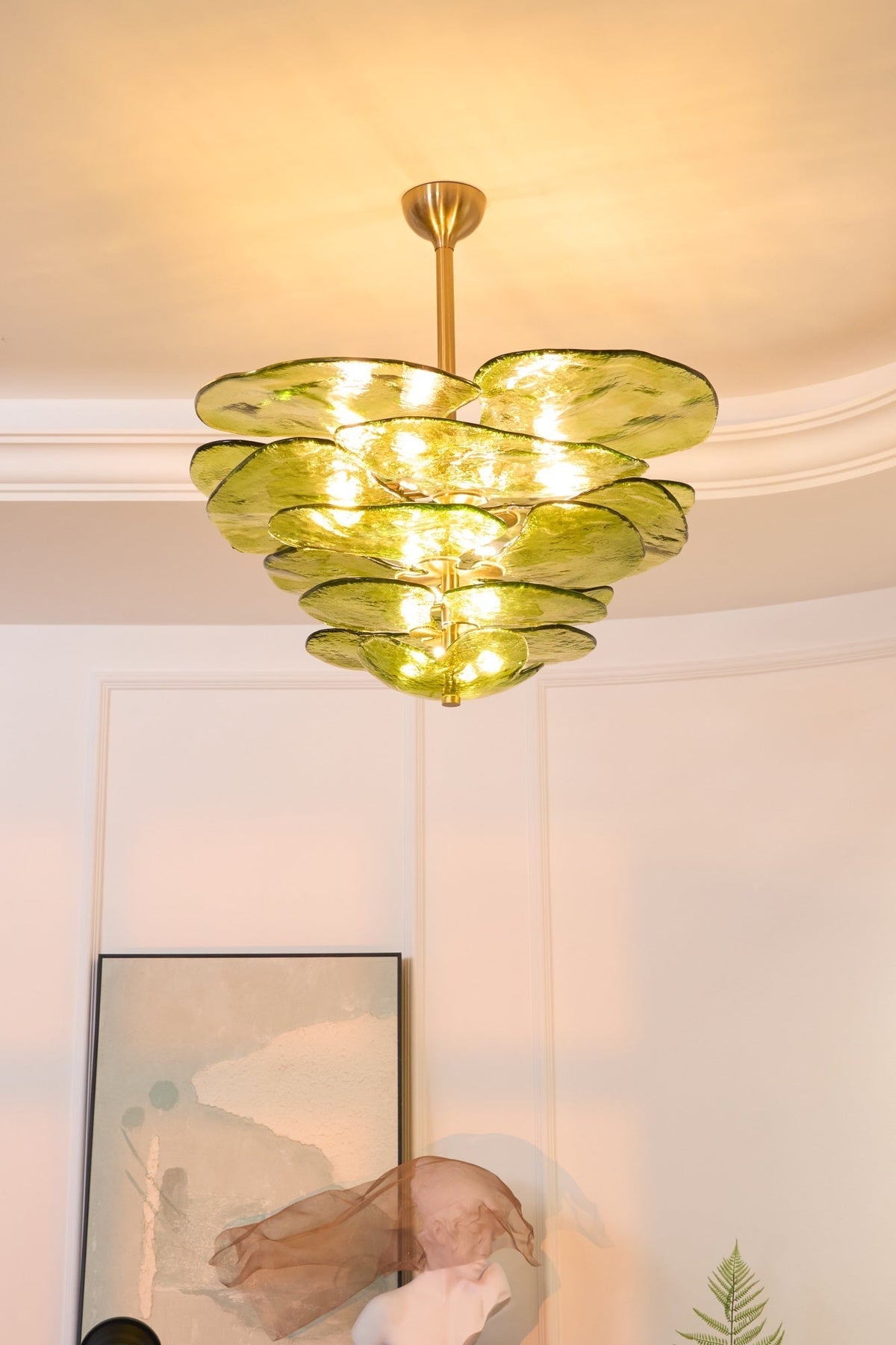 Petal Layered Murano Glass Chandelier