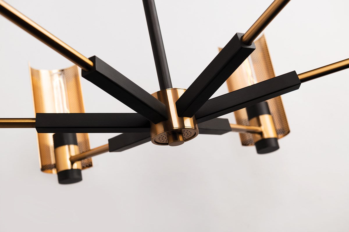 Pilsen Modern Brass Chandelier 2 Sizes - Troy Lighting