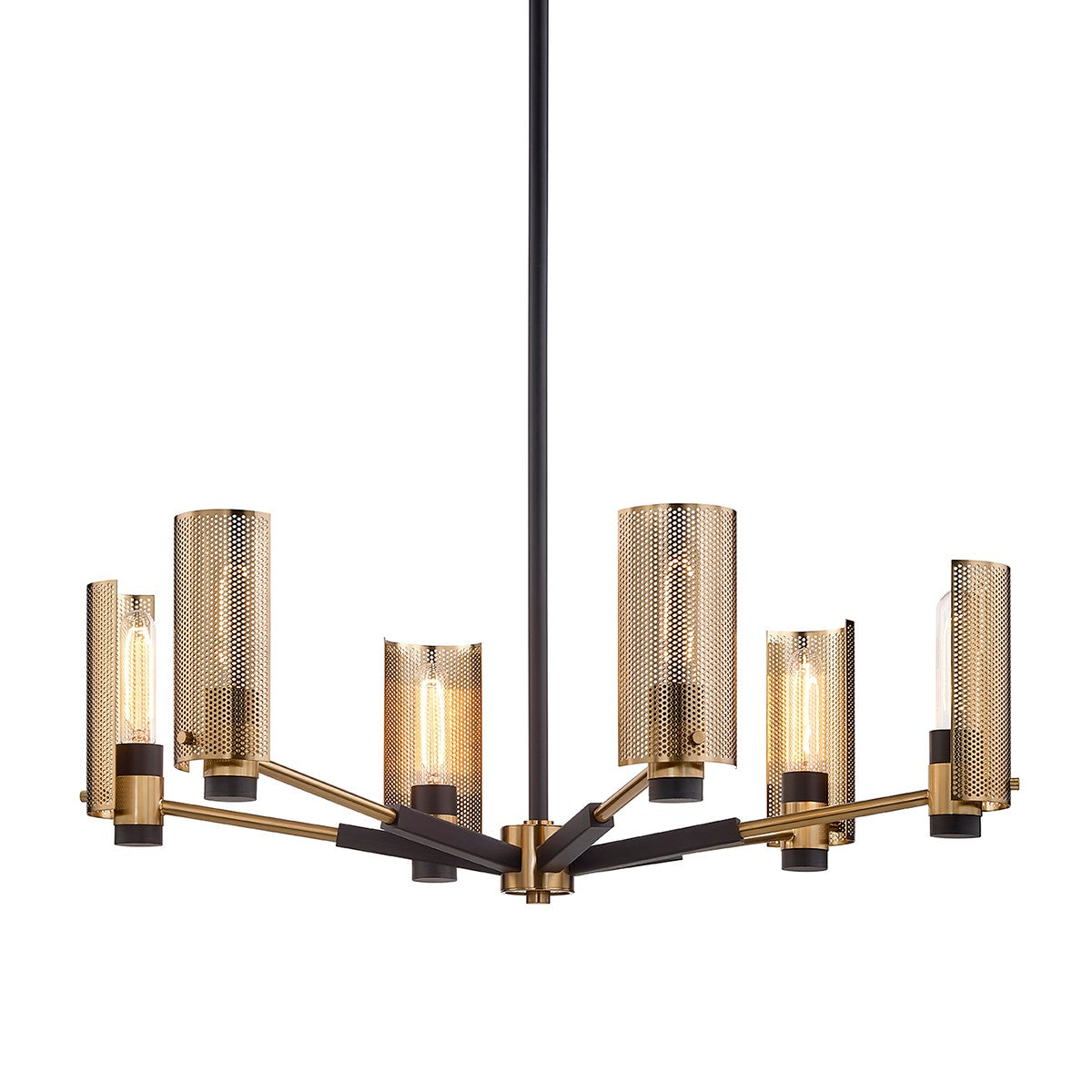 Pilsen Modern Brass Chandelier 2 Sizes - Troy Lighting