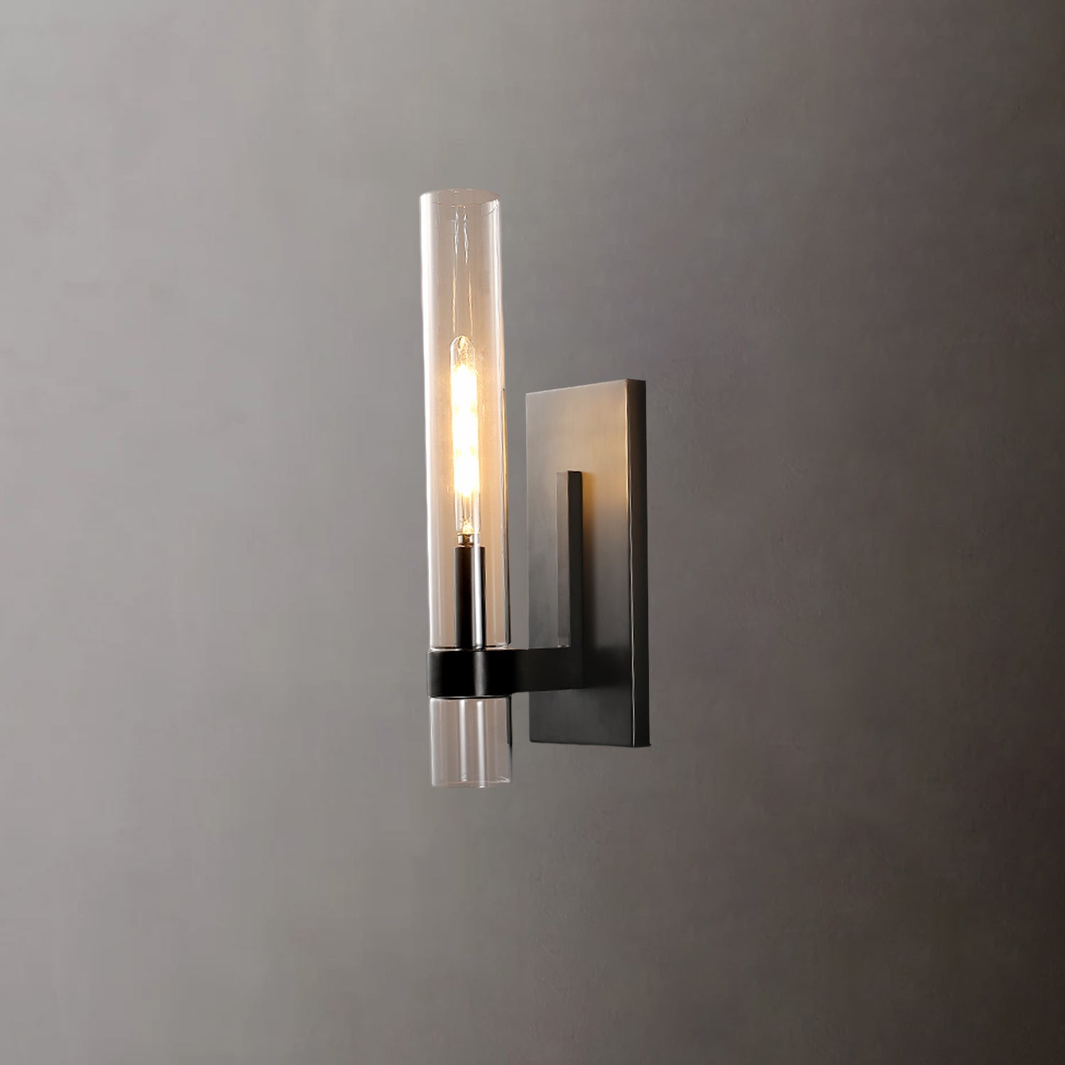 HA Rebecca Modern Glass Wall Sconce 18"H