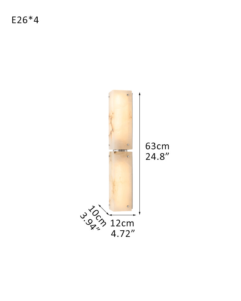Reynard Alabaster Grand Wall Sconce Light Fixture 13"H 25"H