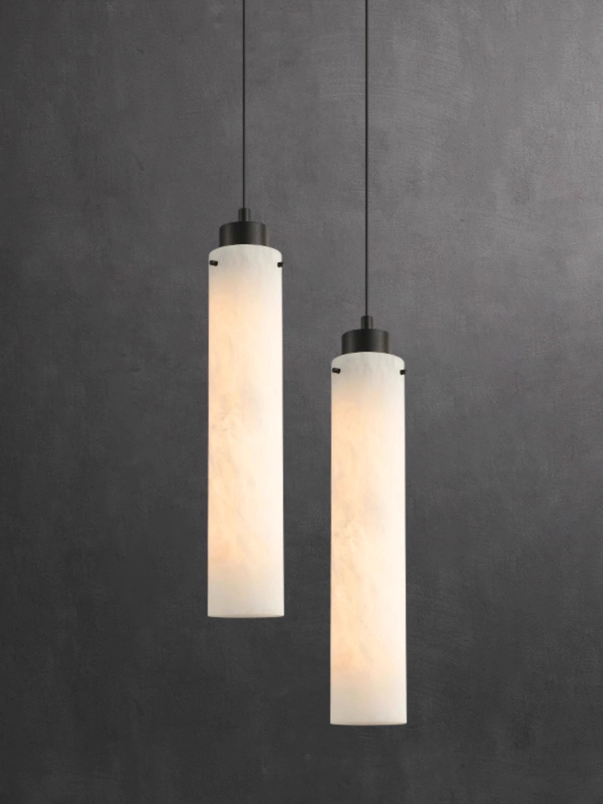 Simple marble pendant lamp