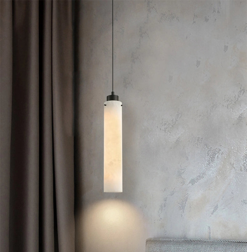 Simple marble pendant lamp