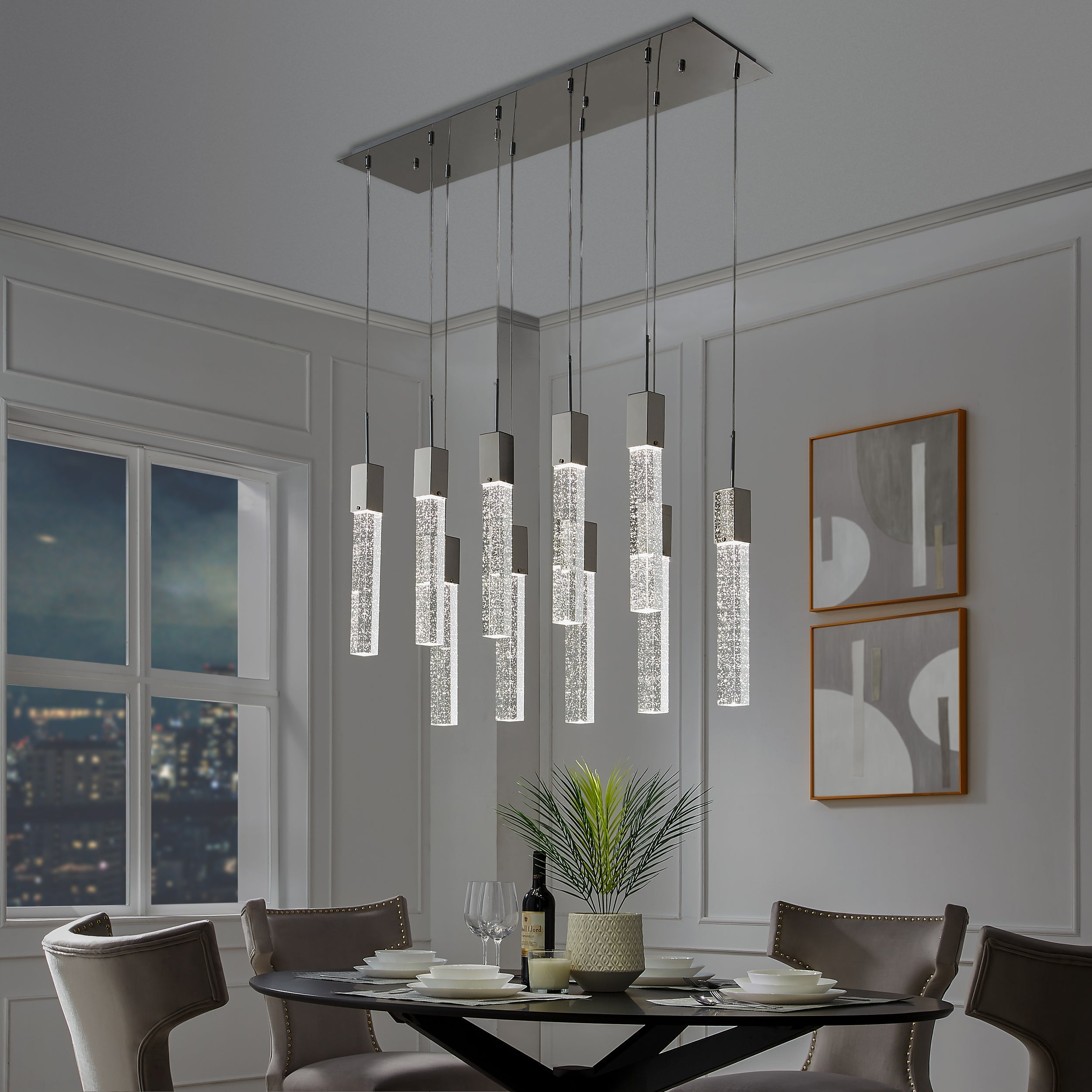 Sparkling Night Chandelier // XL 10 Light