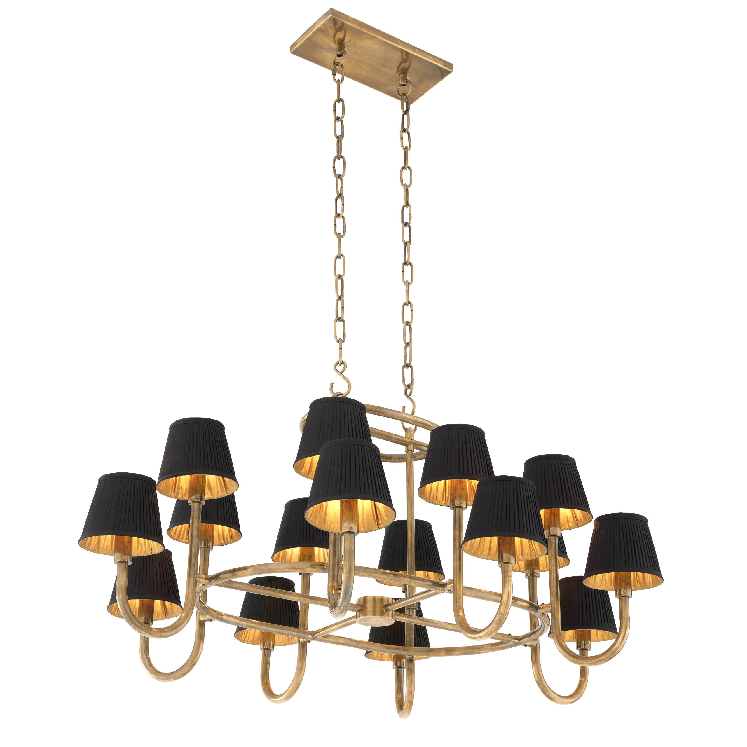 Sparrows Modern Brass Chandelier - Brass