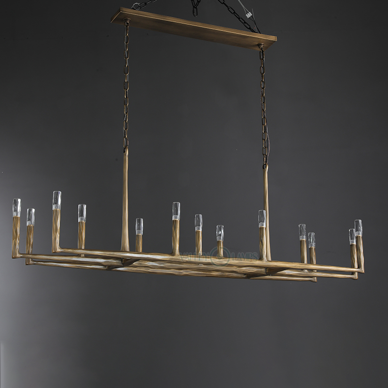 Thadrian Recatangular Chandelier 72”