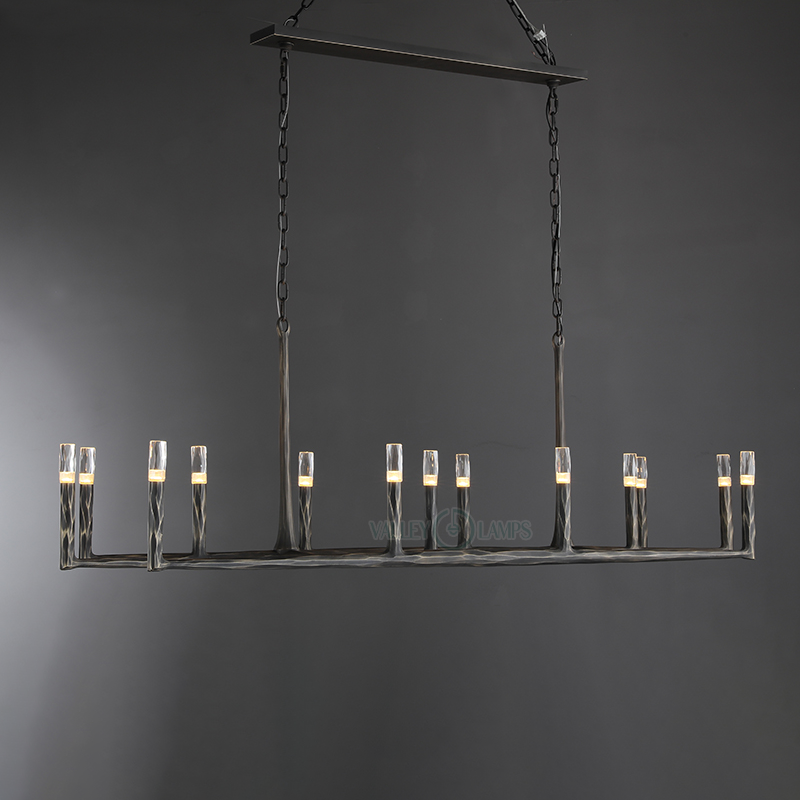 Thadrian Recatangular Chandelier 72”