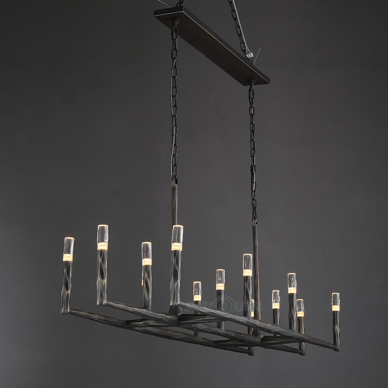 Thadrian Recatangular Chandelier 72”