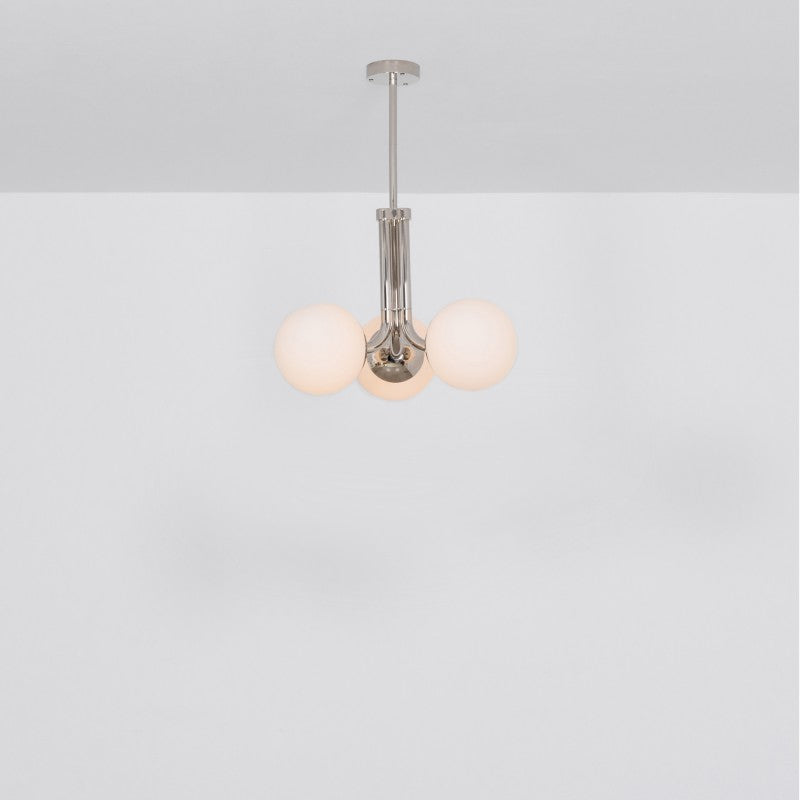 Tubular 3-Light Modern Brass Chandelier M/L - Schwung