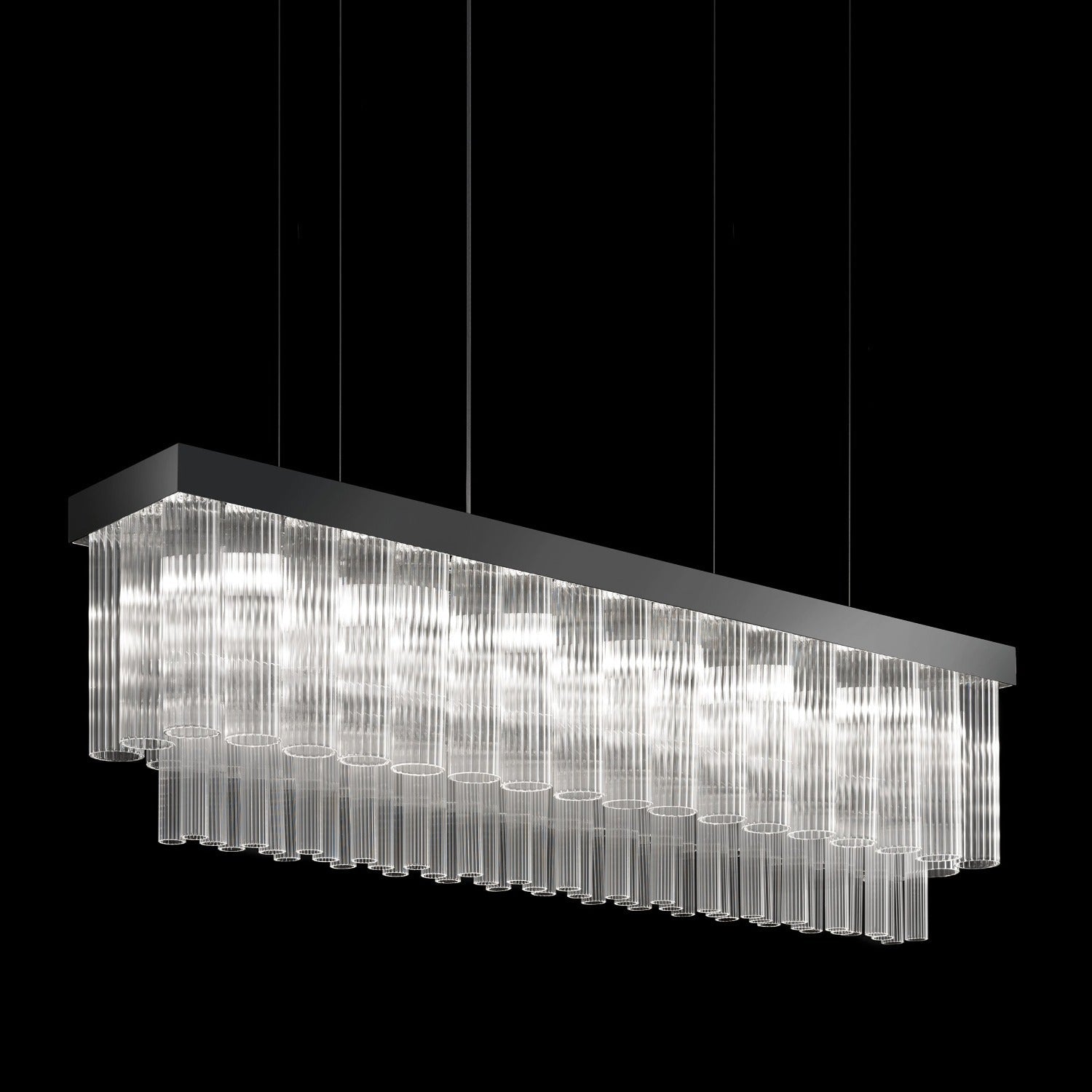 VE 1152/S6 LN | 6-Light Modern Glass Chandelier