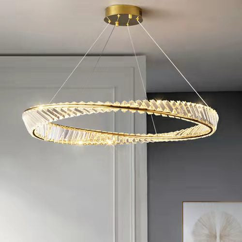 1/2/3-Ring Crystal Chandelier