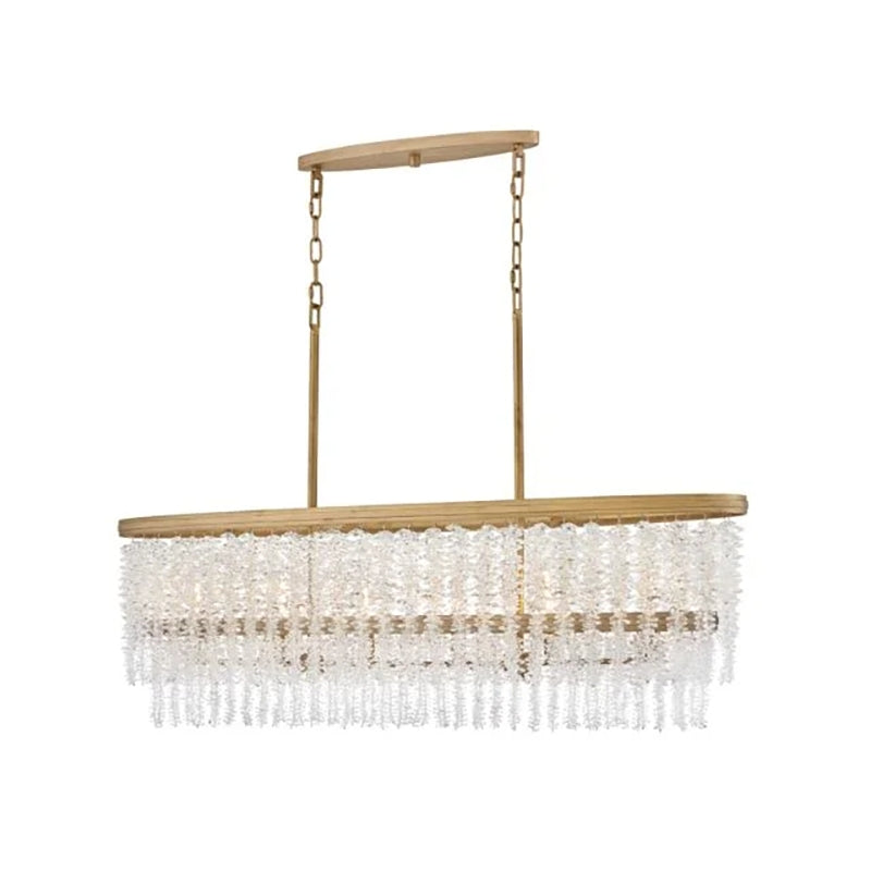 Valley Lamps Vac Crystal Linear Chandelier