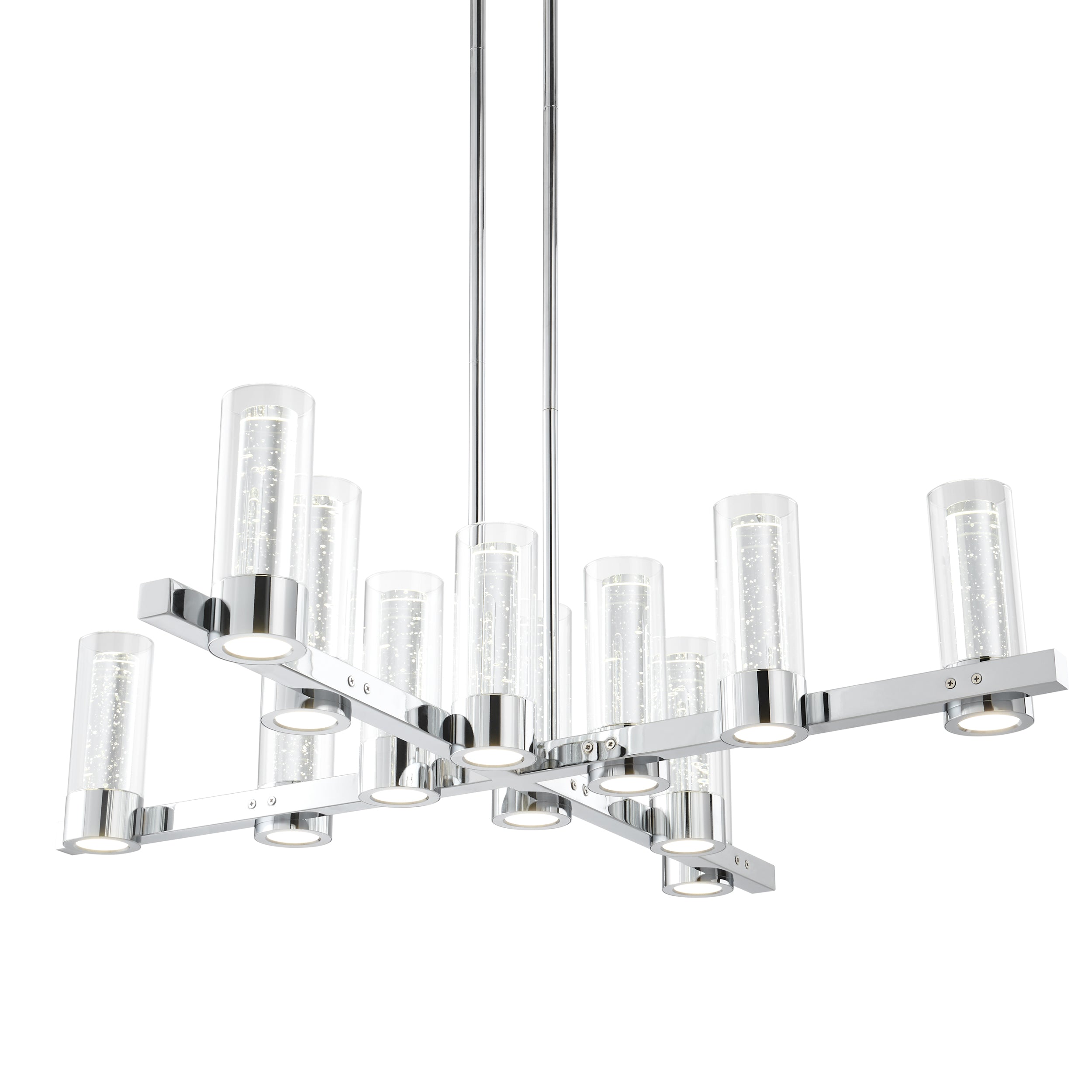 Victory 12 Light Chandelier //  Chrome