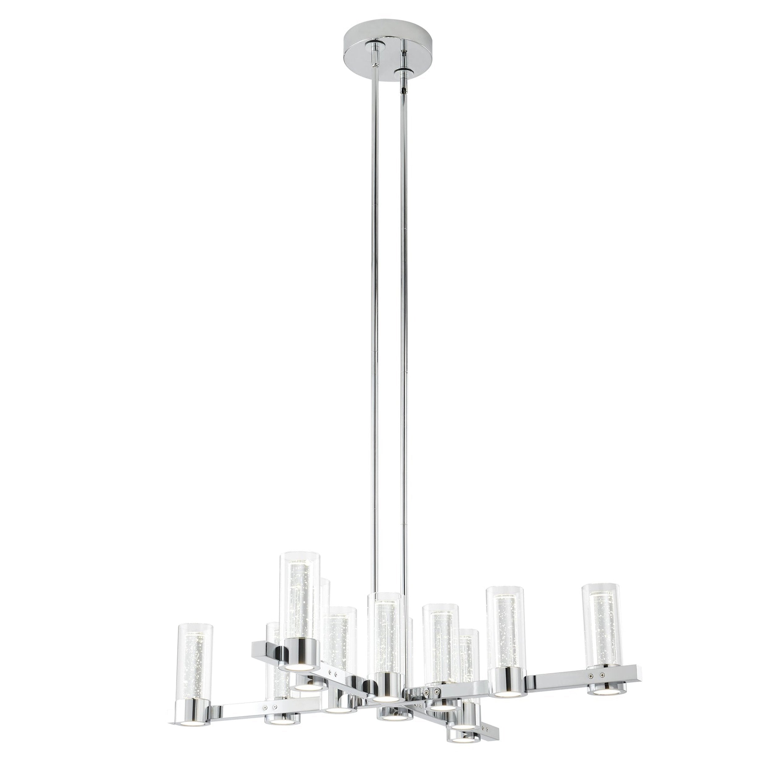 Victory 12 Light Chandelier //  Chrome