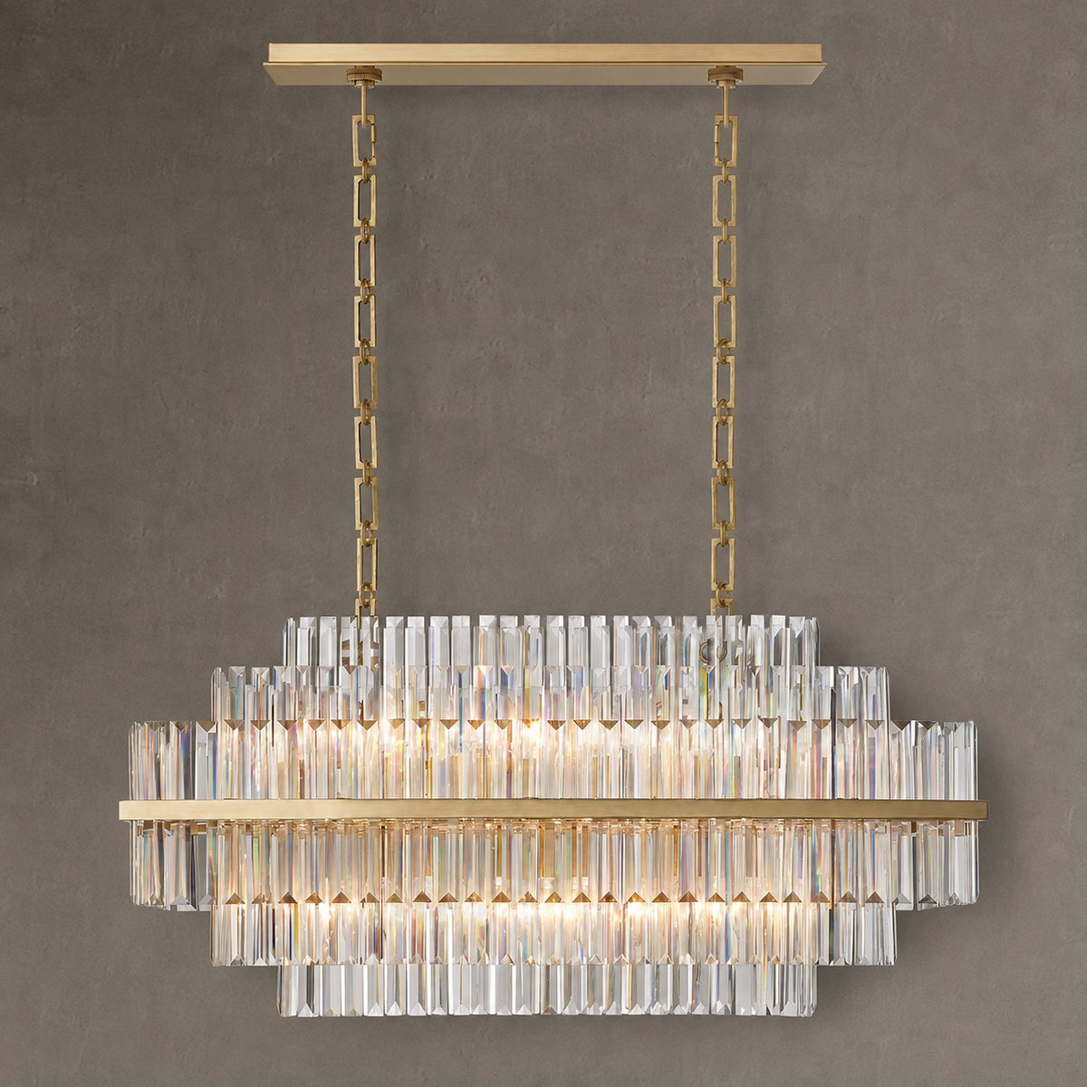 Vienna Linear Crystal Chandelier