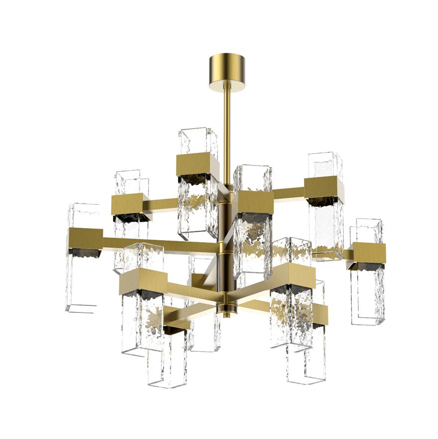 Waterfall 12-Light Modern Chandelier - Villa Lumi