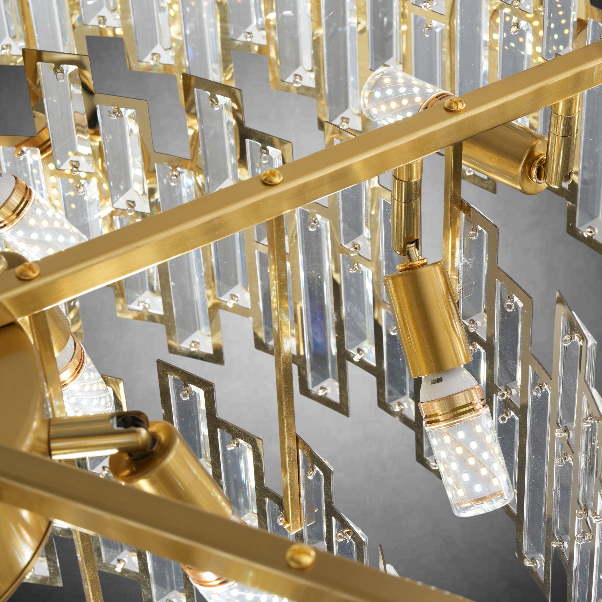 Modern Round K9 Crystal Chandelier