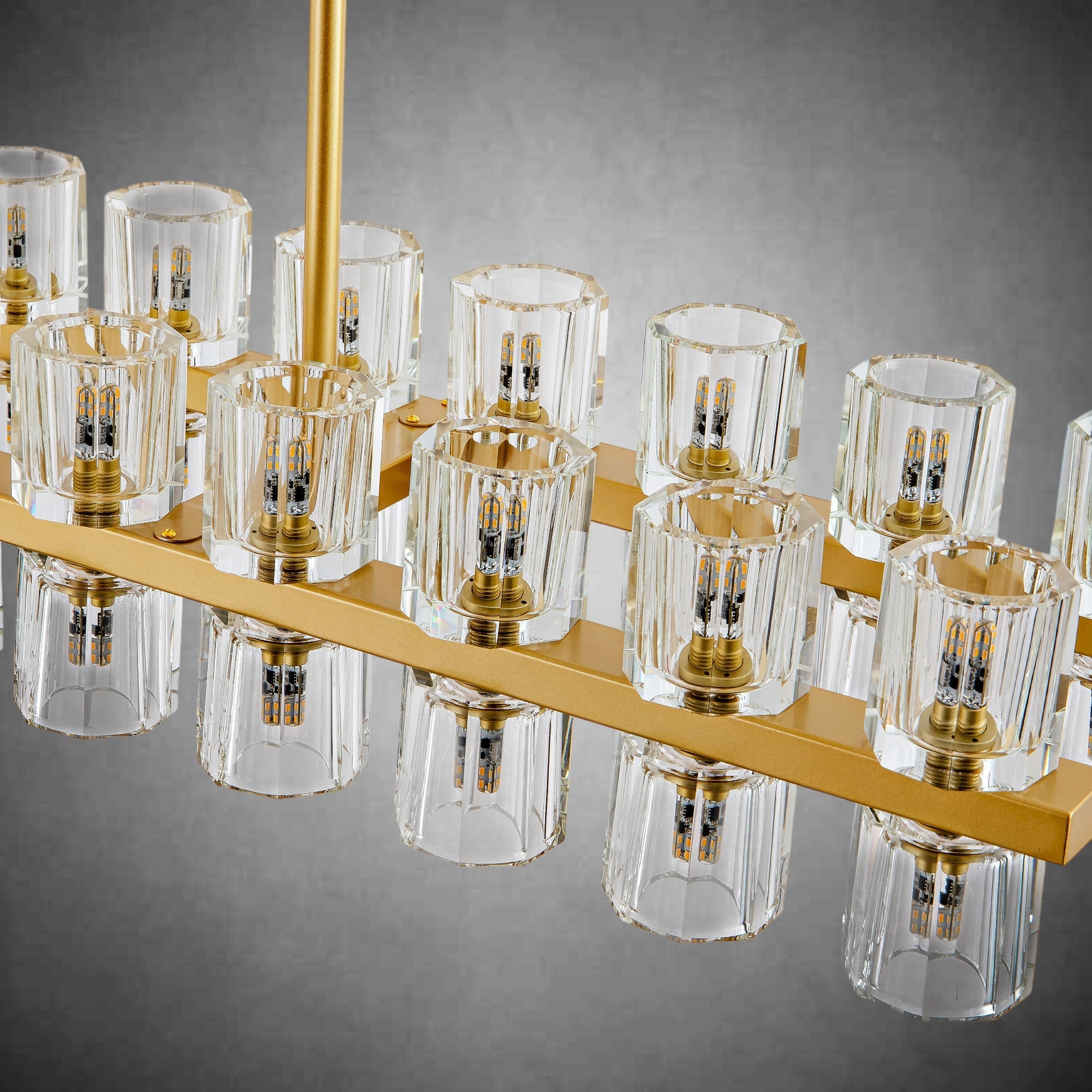 Modern Round Chandelier,K9 Crystal Chandeliers for Dining Room