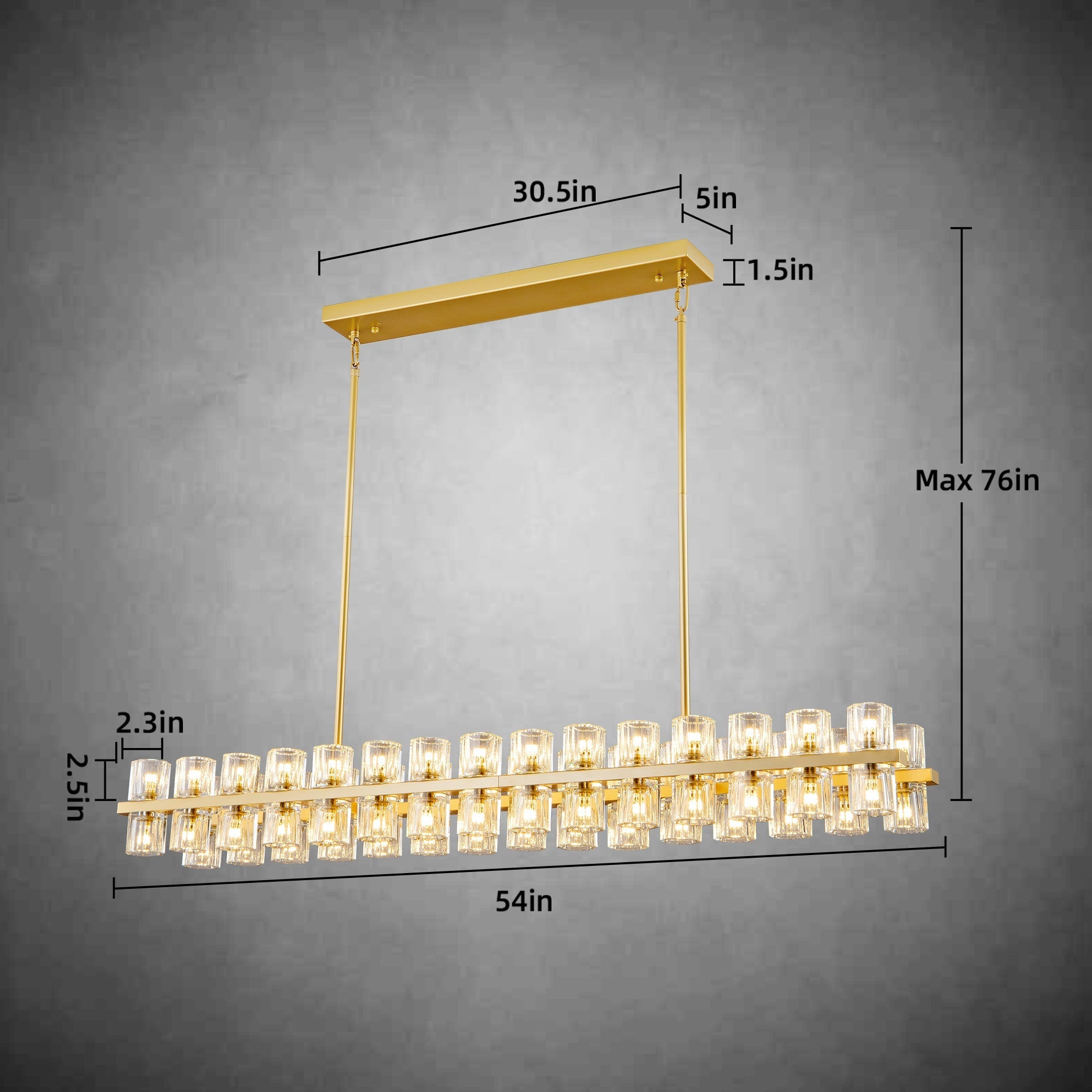 Modern Round Chandelier,K9 Crystal Chandeliers for Dining Room