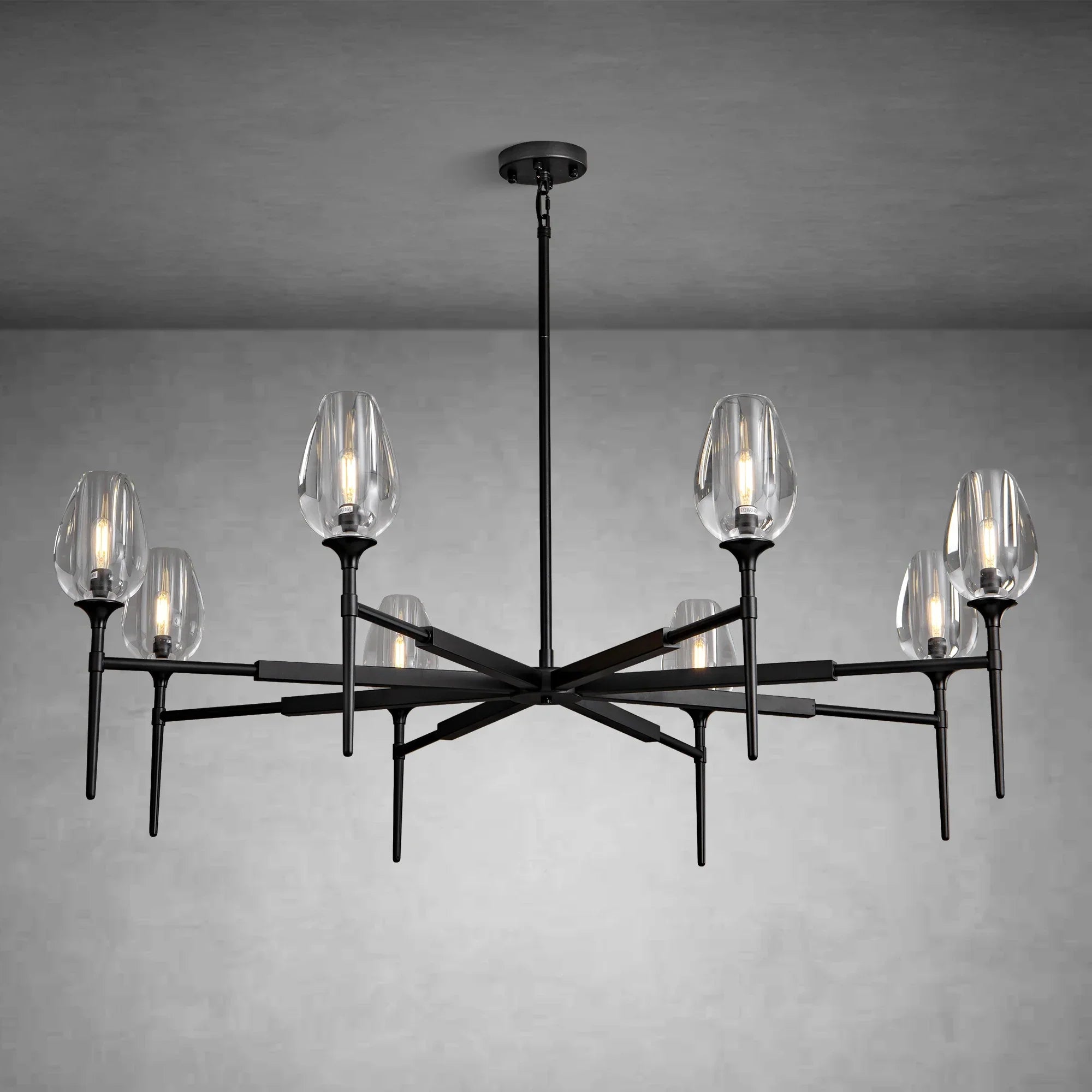 Modern Tulip Round Chandelier for Living Rooms and Bedrooms